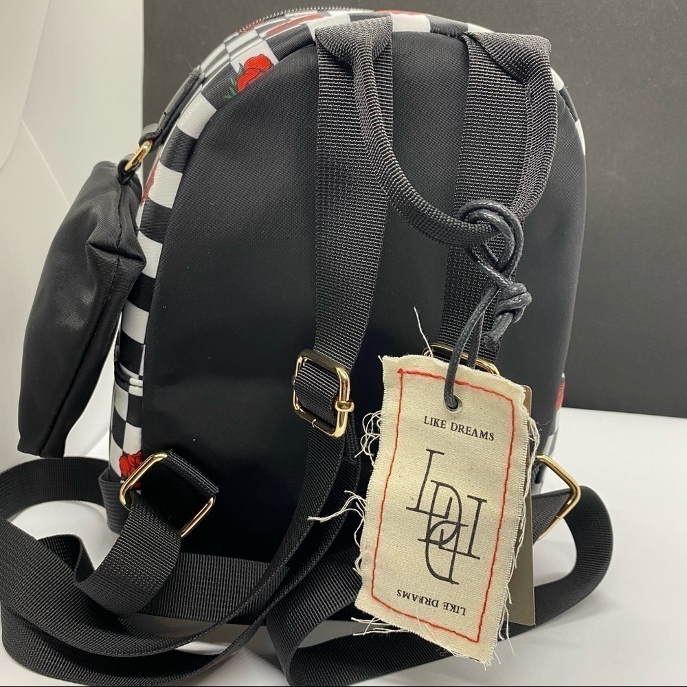 Like Dreams Baby Girl Checkered Roses Mini Backpack - Picture 4 of 6
